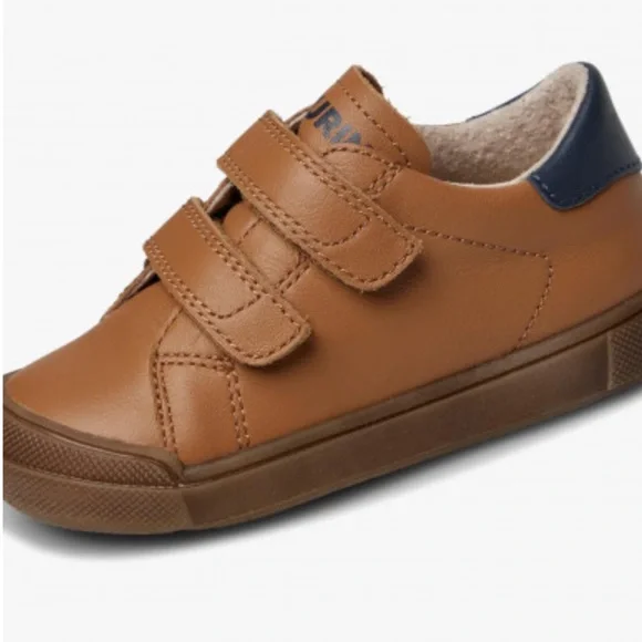 NWT NATURINO EINDHOVEN 2 VL. Cognac Leather Boys Sneaker - Picture 5 of 16